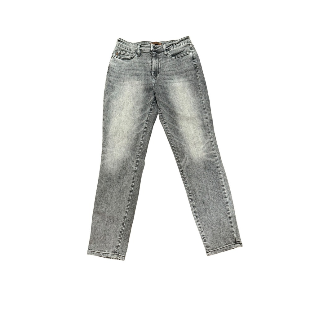 Judy Blue Size 29/9 Slim Fit Grey Acid Wash Jeans High Rise Stretch